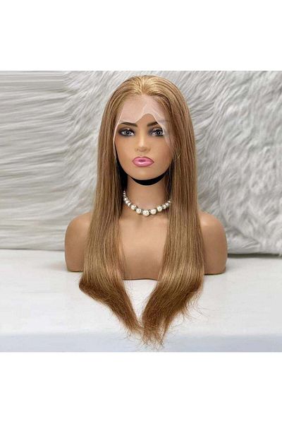 Emperium Straight Front Lace Real Tulle Wig / Honey Foam / 70/75cm
