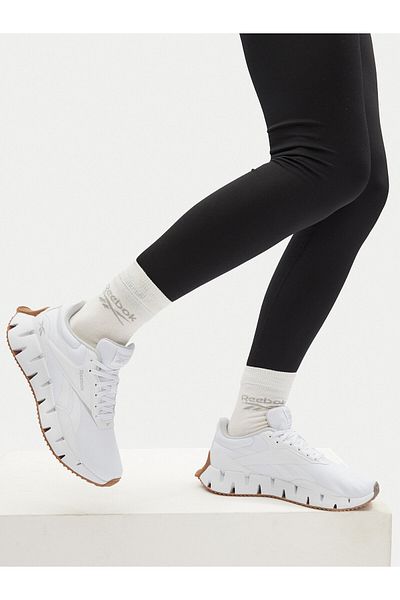 Reebok Teniși de damă albi REEBOK-ZIG DYNAMICA STR 100220468 W Alb