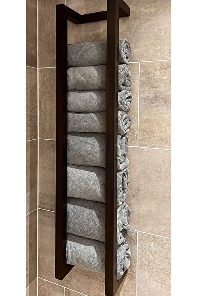 Woodymoda Ahşap Duvar Rafı Havluluk