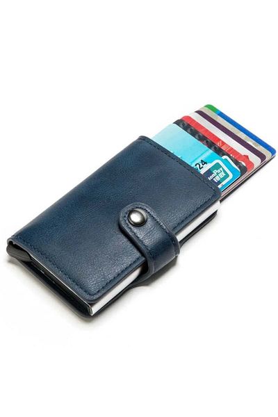 iUni P2 Rfid Wallet, 10 Cards, Blue