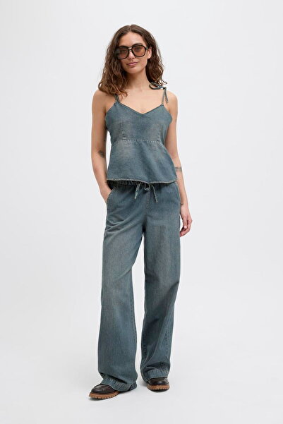 Jack & Jones Γυναικεία τζιν μπλούζα με λουράκι Baglamali - Tuva