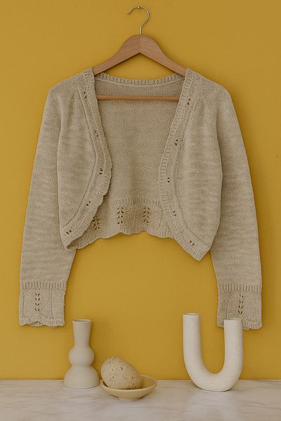 KURGAN TEKSTİL Baby Girl Knitwear Bolero Cardigan