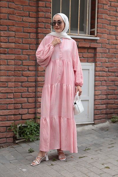 LOCCO Γυναικείο φόρεμα Katleya Model Pink