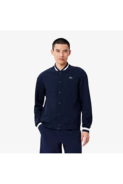 Lacoste Erkek Hakim Yaka Baskılı Lacivert Ceket