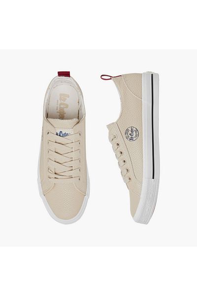 Lee Cooper حذاء رياضي نسائي مزين بالشعار مع إغلاق برباط