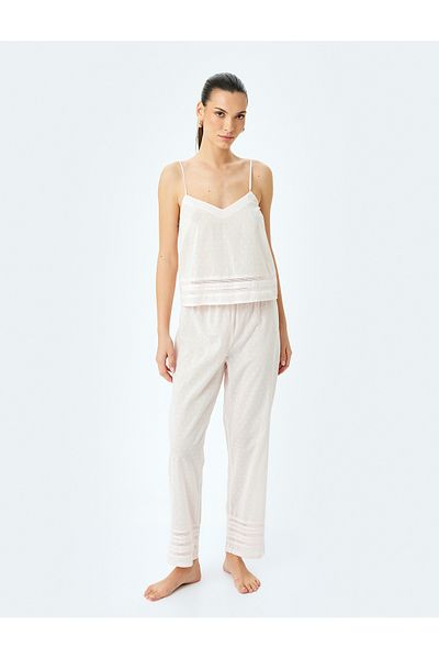 Koton Fisto Detailed Cotton Textured Pajama Bottoms