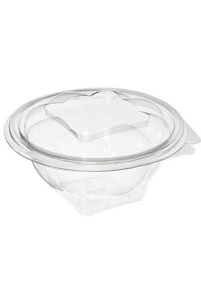 PLASTİKAP Plastic Lid Salad Bowl 1000Cc (50 Pieces)