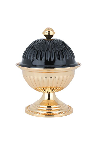 Alsaif Gallery Tamriya Stainless Steel Alsaif Gallery, Black Cover, Golden Base