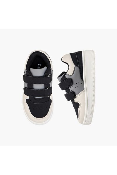 LBL by Shoexpress Panelled Sneakers with Hook and Loop Closure