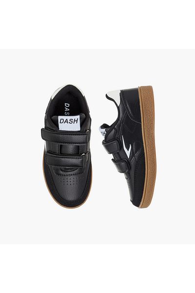 Dash Dash Panelled Sneakers with Hook and Loop Closure