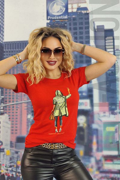 WildFashion Casual T-shirt with text print U838-3