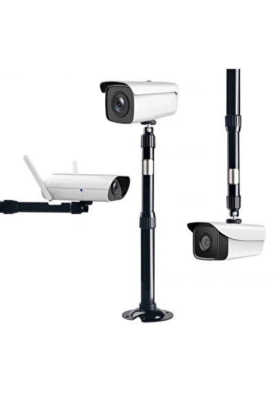 Microcase Metal Uzayabilen Döner Başlıklı CCTV Kamera Projeksiyon Duvara Mont...
