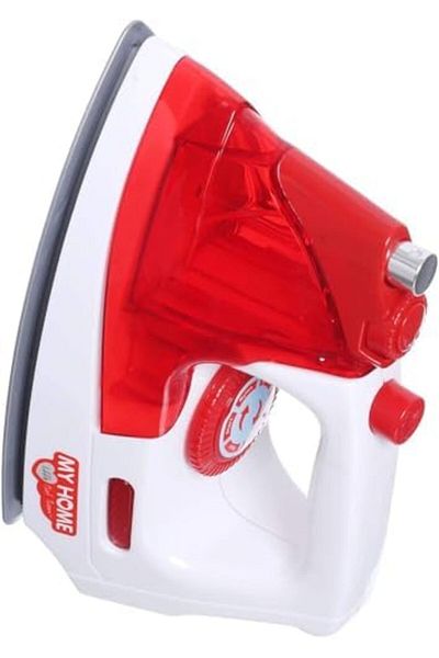 toy box tr My Home Kids Toy Iron, Red and White, Educational Play Set