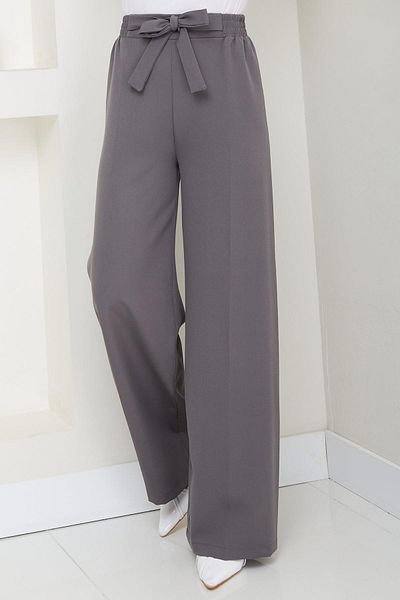 hafsamina Tie-Up Trousers Smoked Hm2782