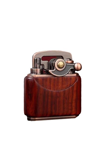 Cantayurdu Sm-090T Vintage Benzinli Ahşap Çakmak Kestane
