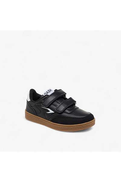 Dash Dash Panelled Sneakers with Hook and Loop Closure