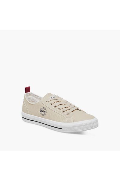 Lee Cooper حذاء رياضي نسائي مزين بالشعار مع إغلاق برباط