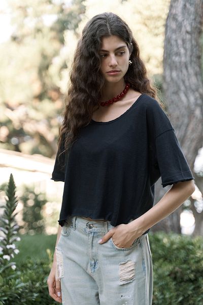 BOHEMAİ Ripley Half Sleeve Black T-Shirt