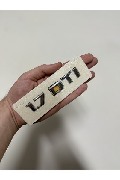 EDEXPORT Opel Corsa C (2000–2006) Uyumlu 1.7 DTI Krom Bagaj Yazısı 3M 3D ABS