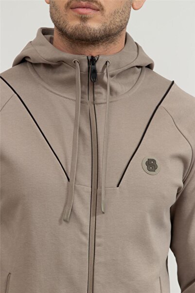 BOSS Erkek Fermuarlı Sweatshirt