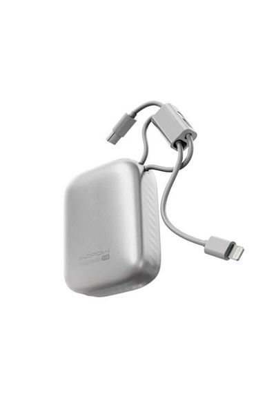 wopow Portable Charger SQ79 - Silver, 10,000mAh