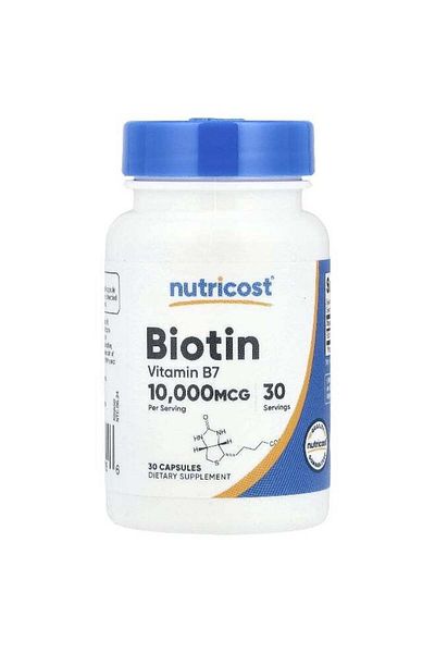 Nutricost , Biotin, 10,000 mcg, 30 Capsules