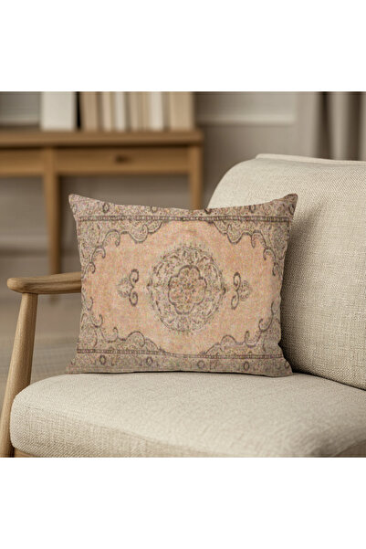 TURKISHRUG KINGDOM غطاء وسادة مطبوع عليه ديكور أريكة ناعمة