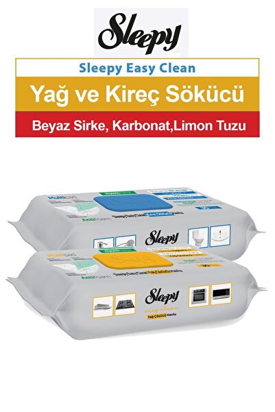 Sleepy Easy Clean Kireç Sökücü ve Yağ Çözücü Havlu 30'lu 2 Paket