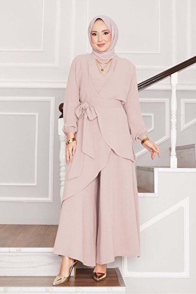 EBRUTESETTÜR Shabby Mold Aerobin Hijab Double Set