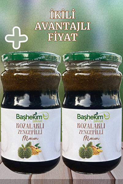 Başhekim Zencefilli Kozalaklı Özel Karışım Bitkisel Zencefil Macunu 420 gr 2'Li
