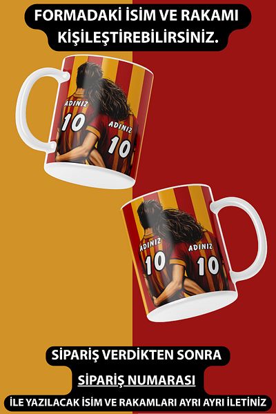 HobiShop Special Name and Number Fan Mug Coffee Cup for Boys, Girls, Couples and Lovers
