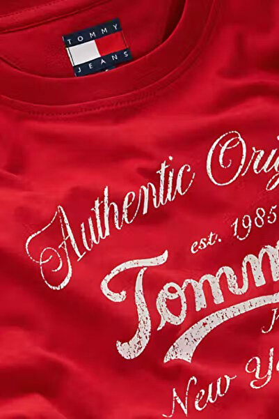 Tommy Hilfiger Women's New York City Logo T-Shirt - Red