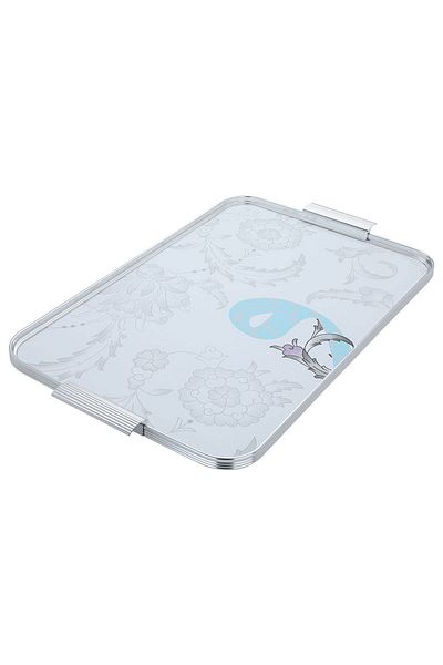 Alsaif Gallery Porcelain and Glass Tea Serving Set Alsaif Gallery, 29 Pieces - Transparent White