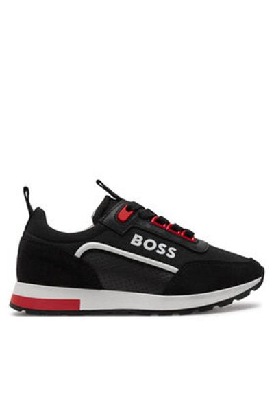 BOSS Teniși negri pentru băieți BOSS-J51323 09B BLACK M