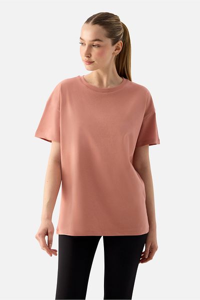 Superstacy Elora Comfortable Fit Oversize Powder T-Shirt