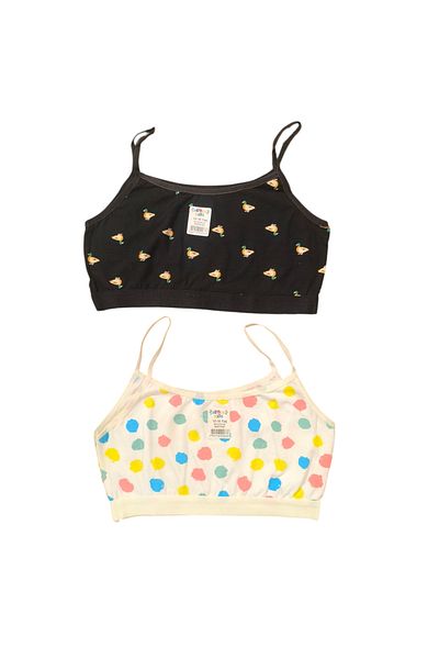 elmas kids 100% Cotton Children's 2-Pack Combed Cotton Bustier