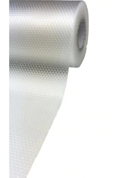 Genel Markalar Ayakkabılık İçin Şeffaf Kaymaz Tabanlı Dolap Raf Çekmece Örtüsü - Eva Malzeme - 10 Metre x 45 cm