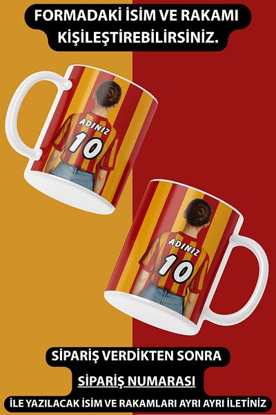 HobiShop Single Women's Fan Printed Gift Mug Coffee Cup