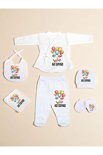lili hediyelik Balloon Birds Printed Baby Hospital Discharge Set Newborn Baby...