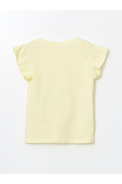 LC Waikiki Crew Neck Floral Girl's T-Shirt