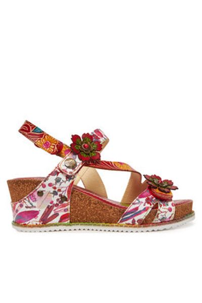LAURA VITA Women's Sandals red LAURA VITA-BONITO 27 ROUGE