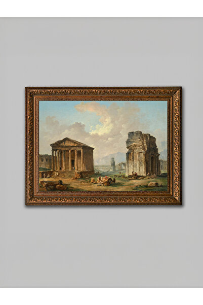 WoodyArts Antik Kent - Kahverengi Eskitme Çerçeve