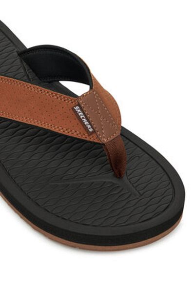 SKECHERS Men's Flip-Flops Brown SKECHERS-205097 BRN