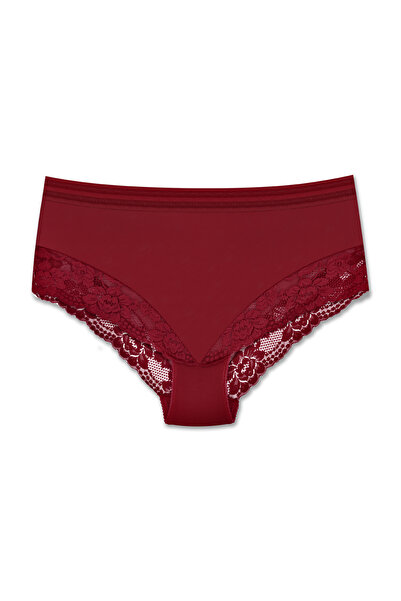 ZENA UNDERWEAR 5-Piece Tulle and Lace Detailed Elastic High Waist Large Size Women's Panties