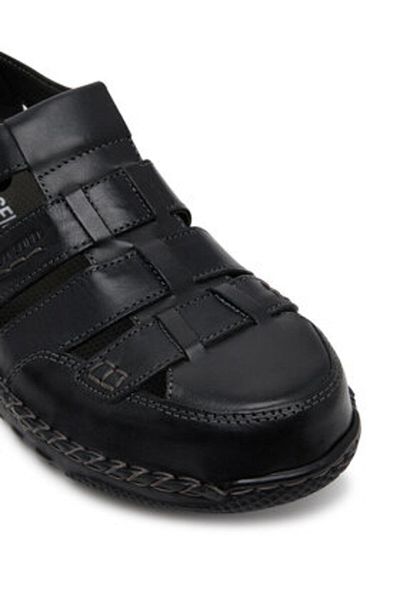 Josef Seibel Sandale bărbătești negre JOSEF SEIBEL-42708 105 NEGRU-NEGRU