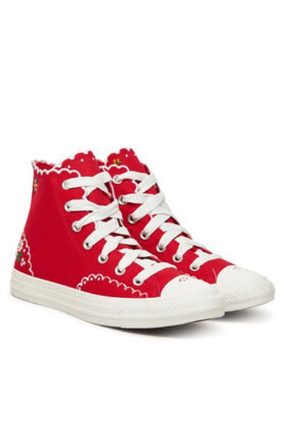 converse Women's Sneakers red CONVERSE-A13518C 600 RED/GREEN/WHITE