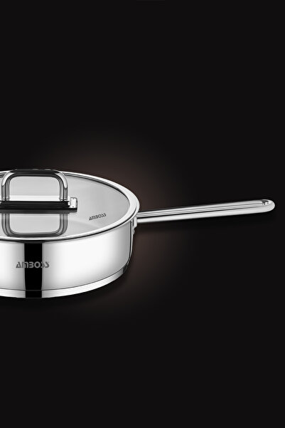 Amboss Nova Stainless Steel Pan with Glass Lid 22X5 cm