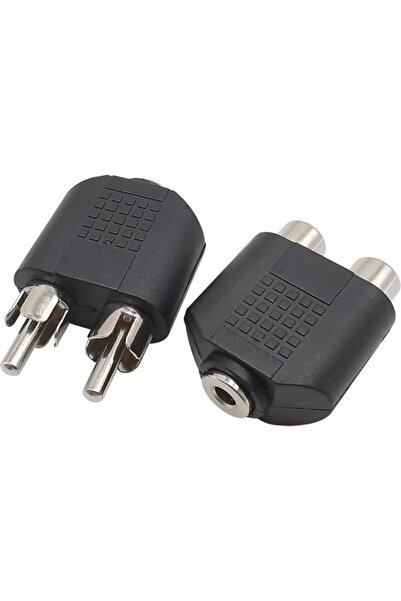 KEEPRO أنثى 3.5 ملم ستيريو ذكر 2 RCA 2x ذكر RCA أنثى ستيريو جاك