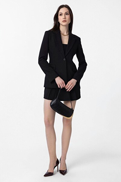 Antioch Black Pleated Women's Mini Skirt