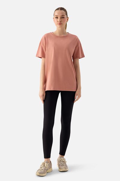 Superstacy Elora Comfortable Fit Oversize Powder T-Shirt